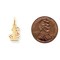 Dad Charm 10K Yellow Gold #1 Dad Charm Father Daddy Pendant 15 X 17mm Jewerly